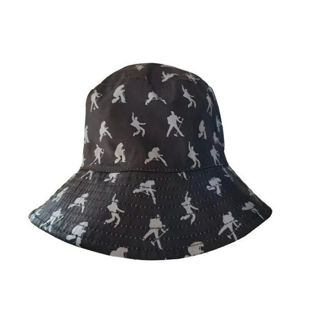 New White Elvis Presley Reversible Bucket Hat Adult Sun Summer One Size Pictures - Picture 2 of 3